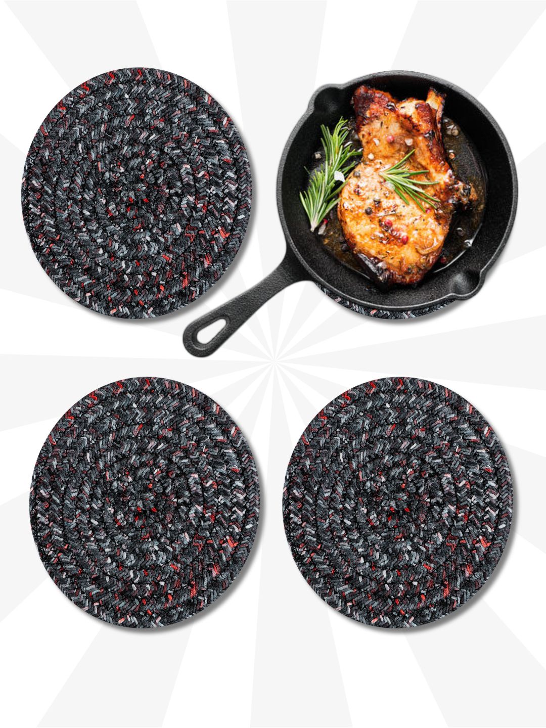 Pot Holders- CHARCOAL GREY