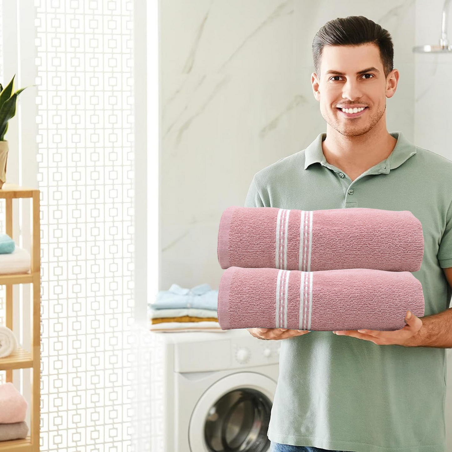 Bath Towel - Ideal for Bath, Beach, and Sports (400 GSM)