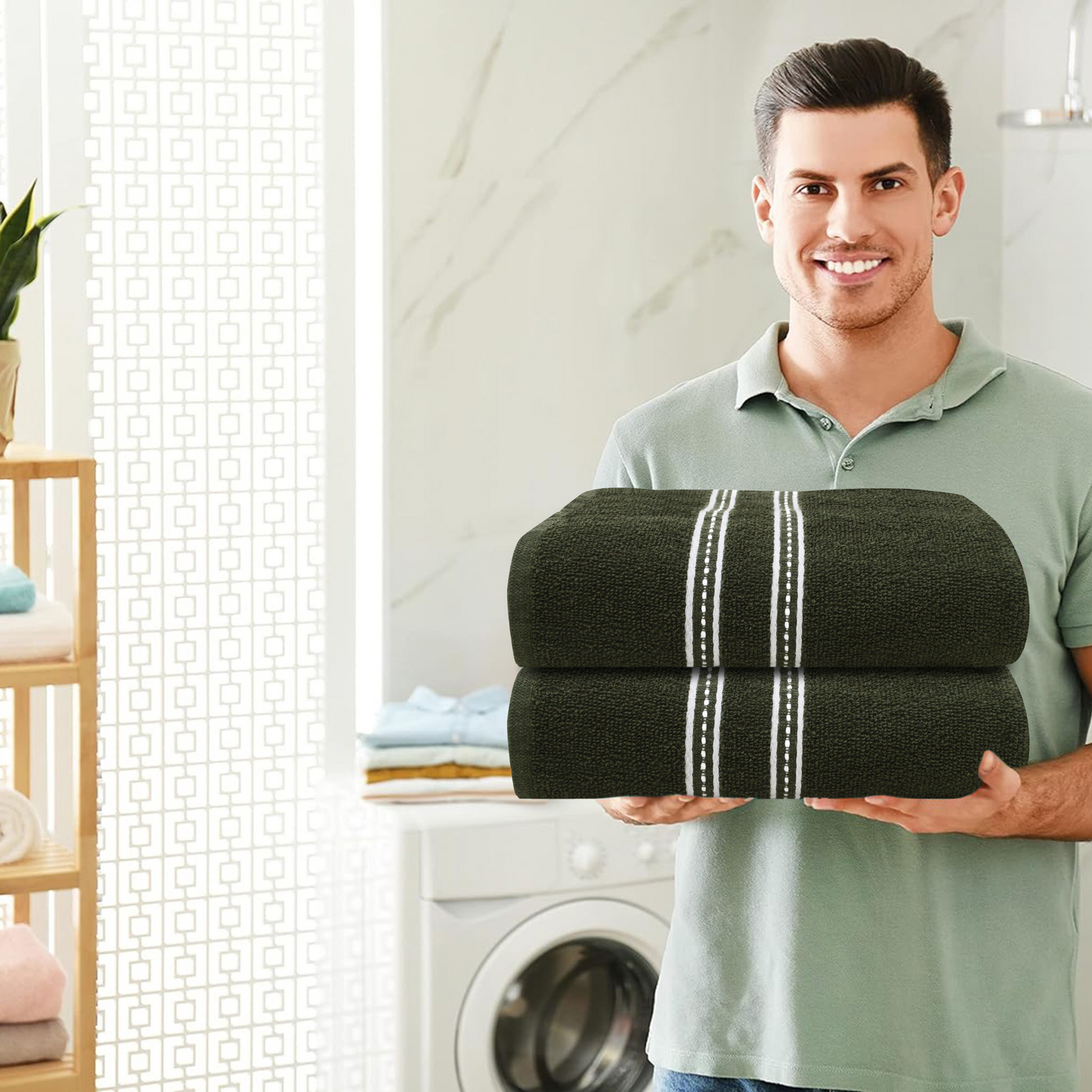 Bath Towel - Ideal for Bath, Beach, and Sports (400 GSM)
