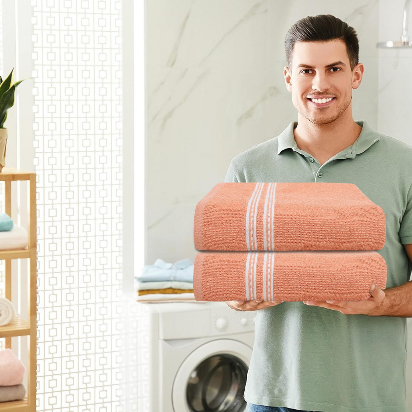 Bath Towel - Ideal for Bath, Beach, and Sports (400 GSM)
