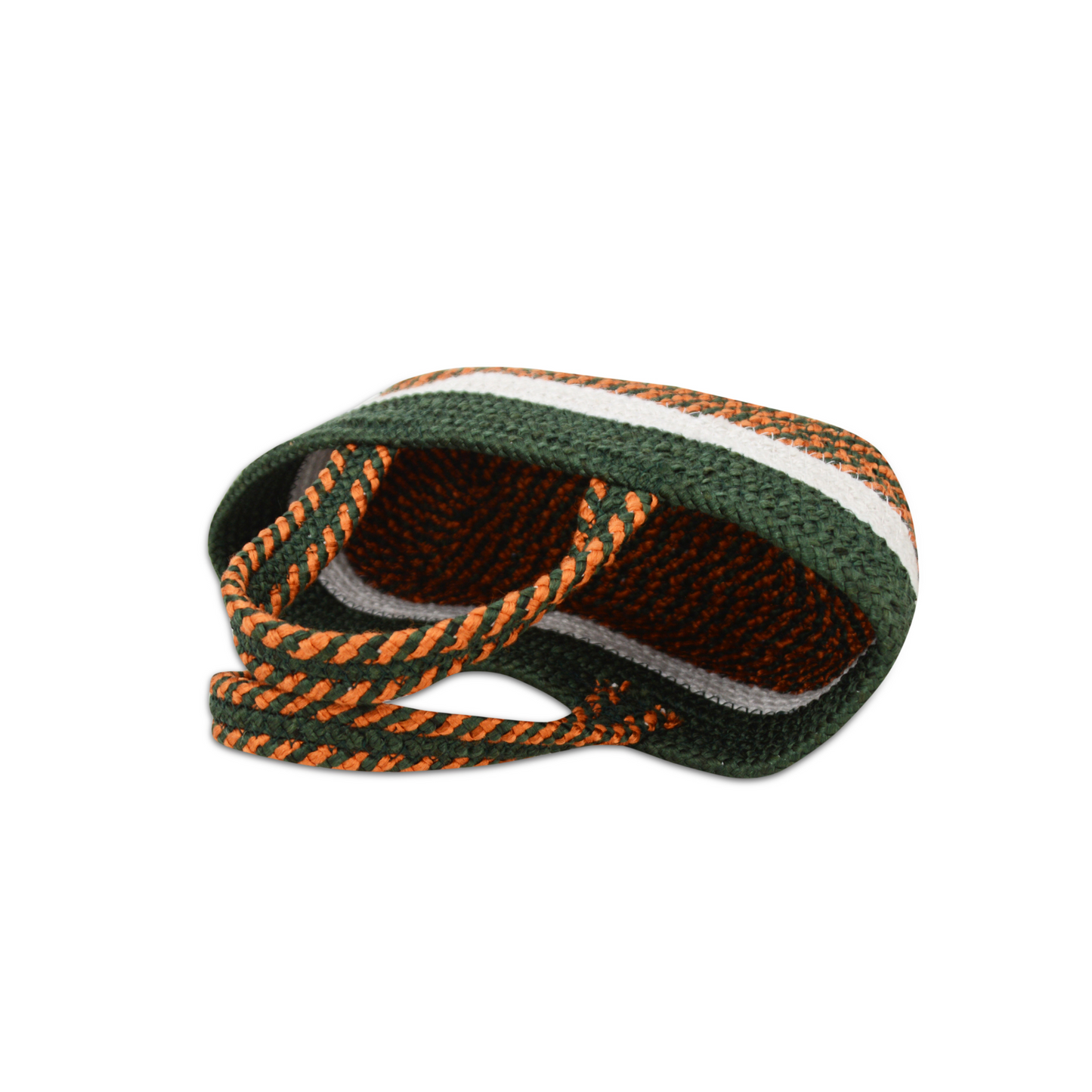 Handwoven Basket - Forest Green