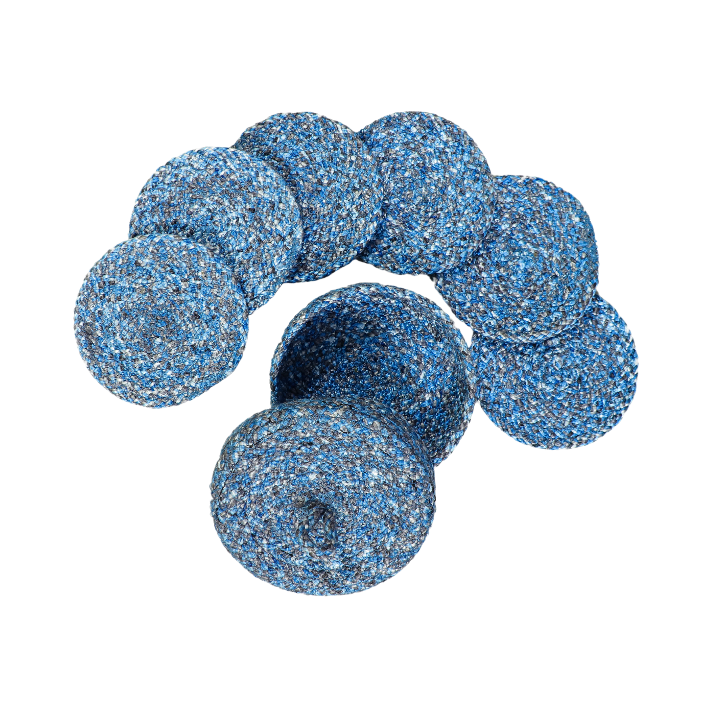 Coaster set with Lid Basket - Blue