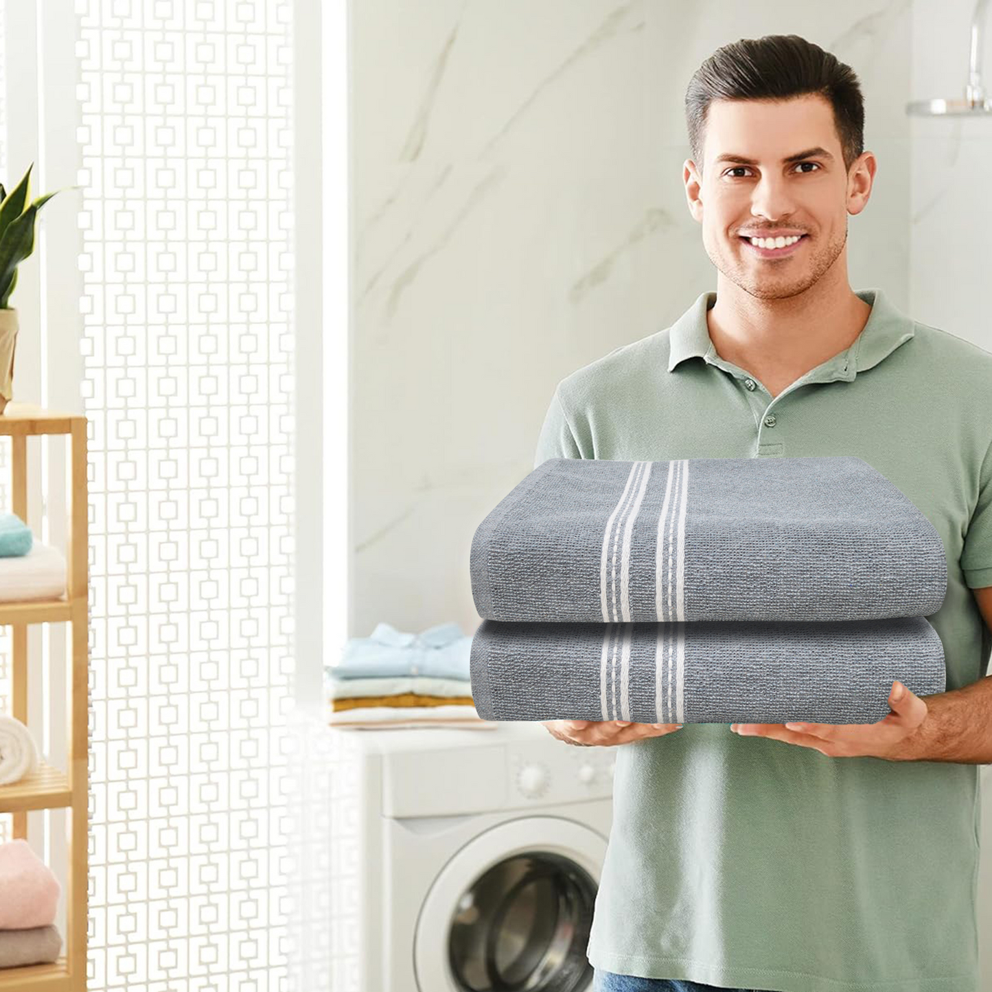 Bath Towel - Ideal for Bath, Beach, and Sports (400 GSM)