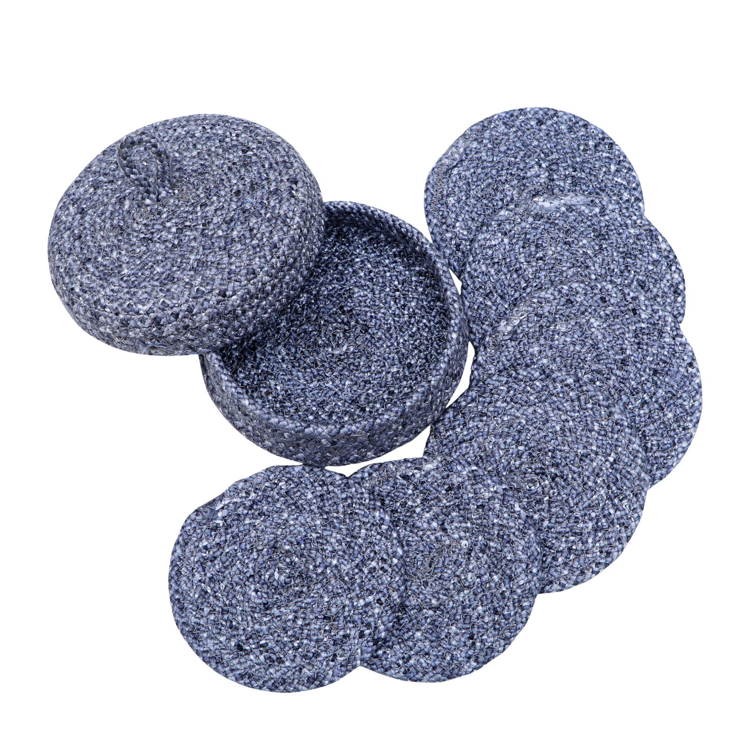 Coaster set with Lid Basket - Grey