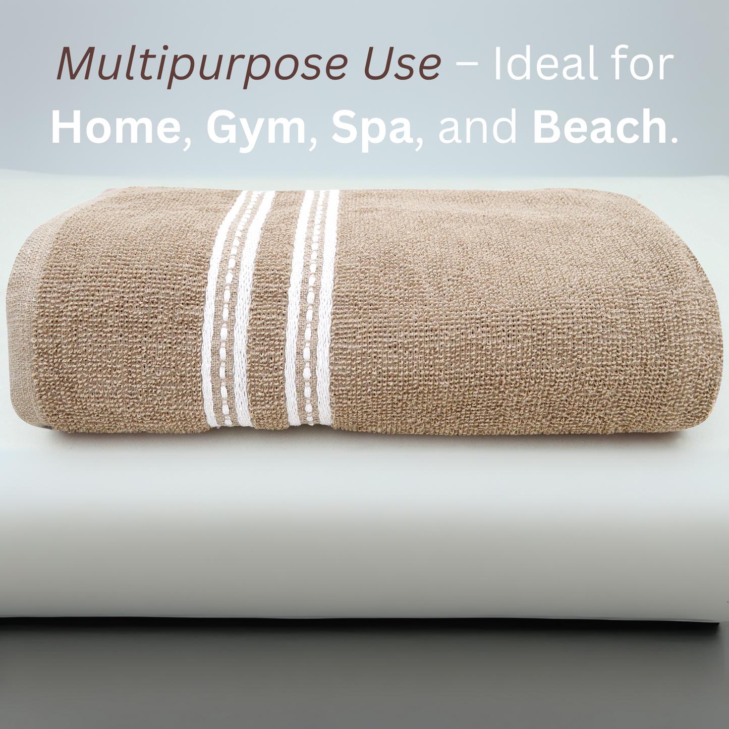 Bath Towel - Ideal for Bath, Beach, and Sports (400 GSM)