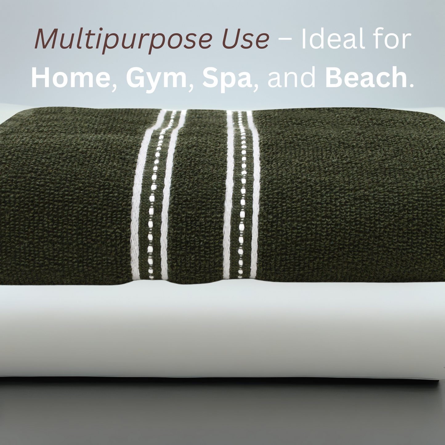 Bath Towel - Ideal for Bath, Beach, and Sports (400 GSM)