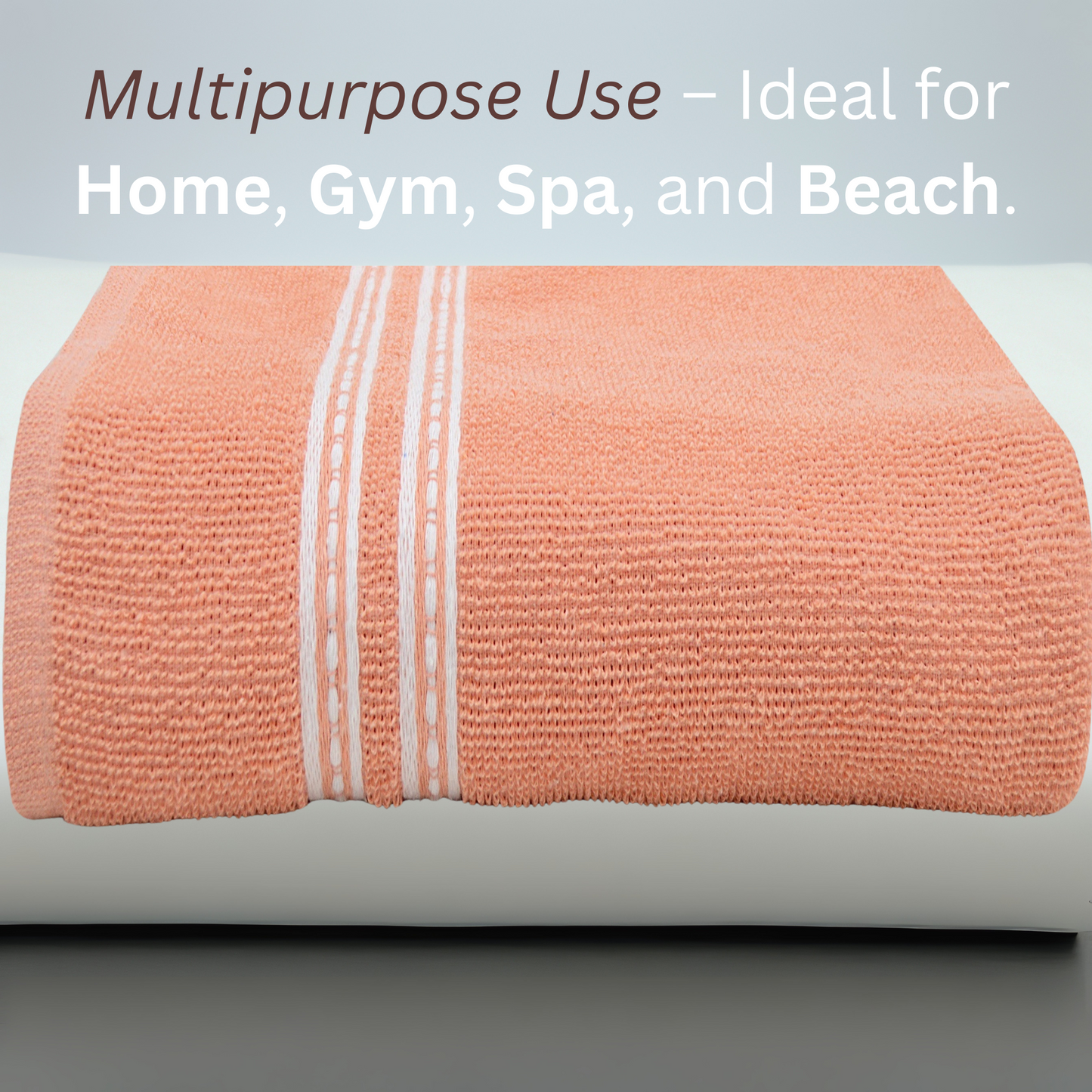 Bath Towel - Ideal for Bath, Beach, and Sports (400 GSM)