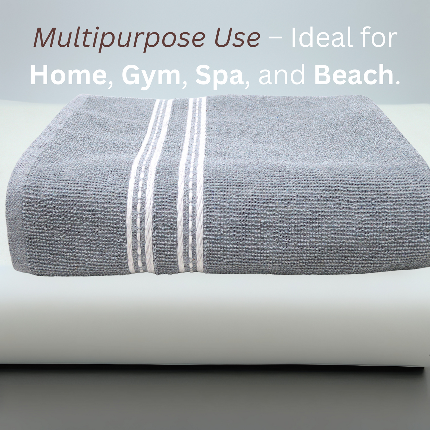 Bath Towel - Ideal for Bath, Beach, and Sports (400 GSM)
