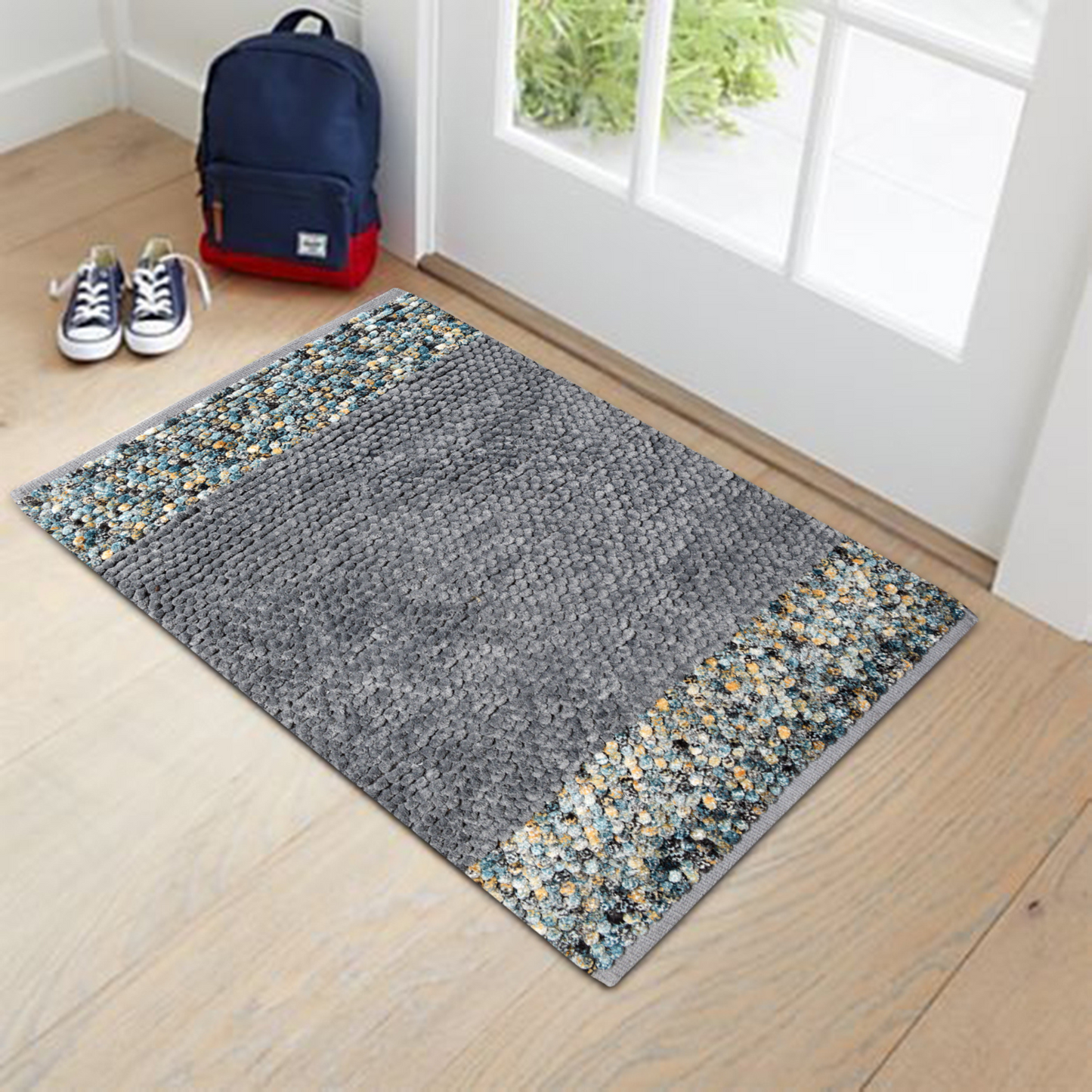 Light Grey - Super Soft Chenille Mat | Floor Rug