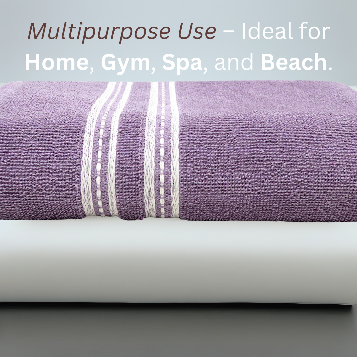 Bath Towel - Ideal for Bath, Beach, and Sports (400 GSM)