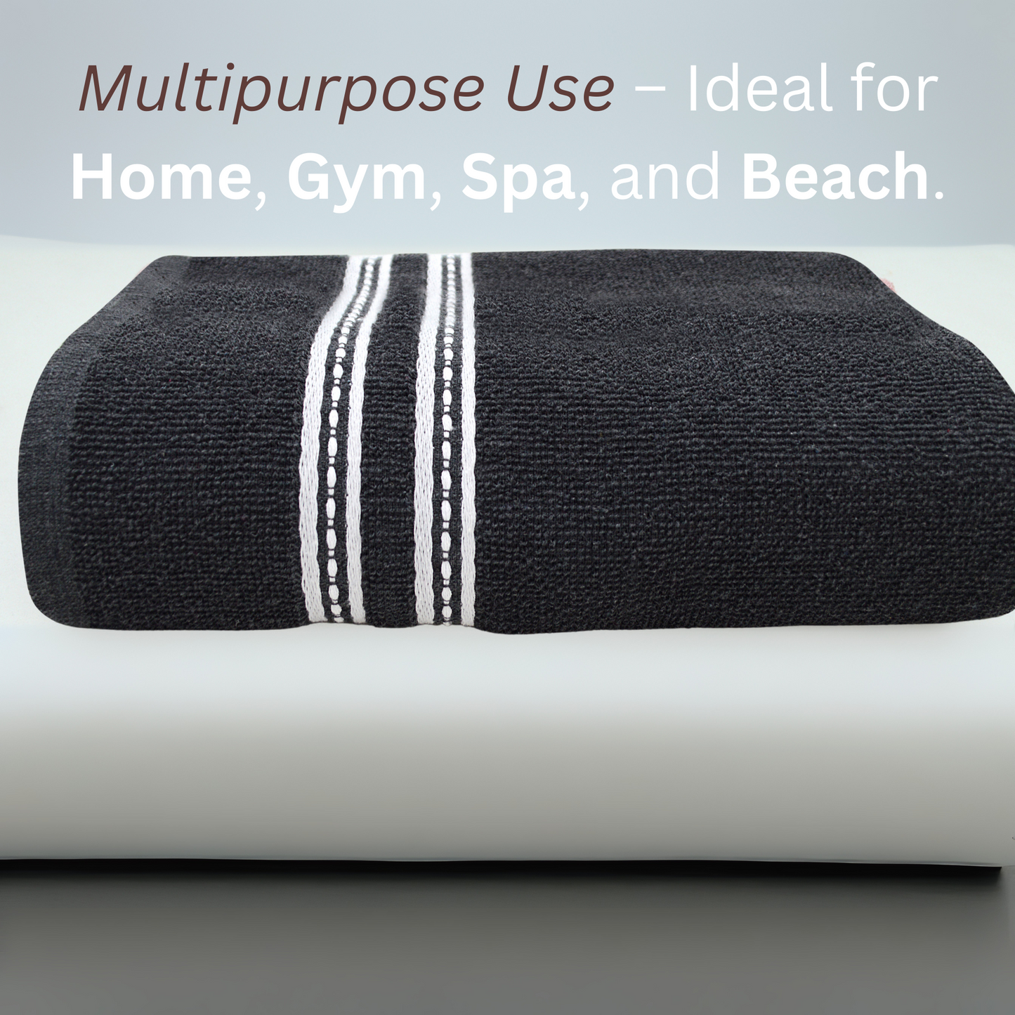 Bath Towel - Ideal for Bath, Beach, and Sports (400 GSM)