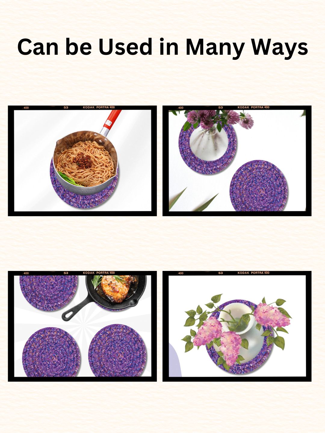 Pot Holders- PURPLE
