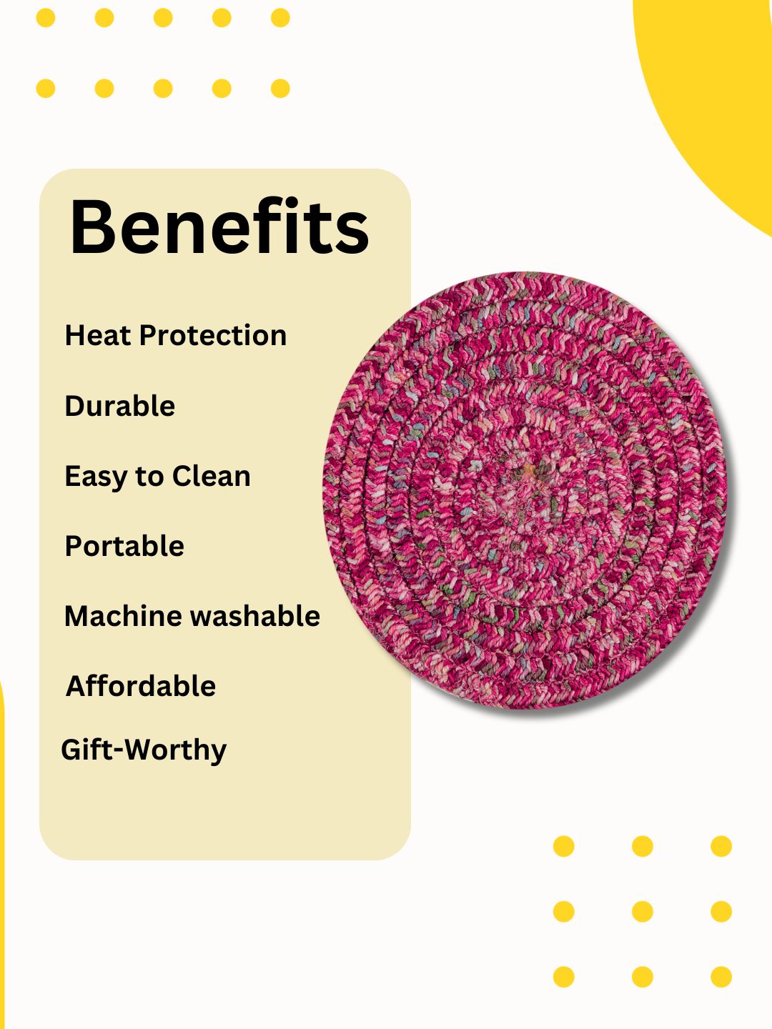 Pot Holders- RED PINK