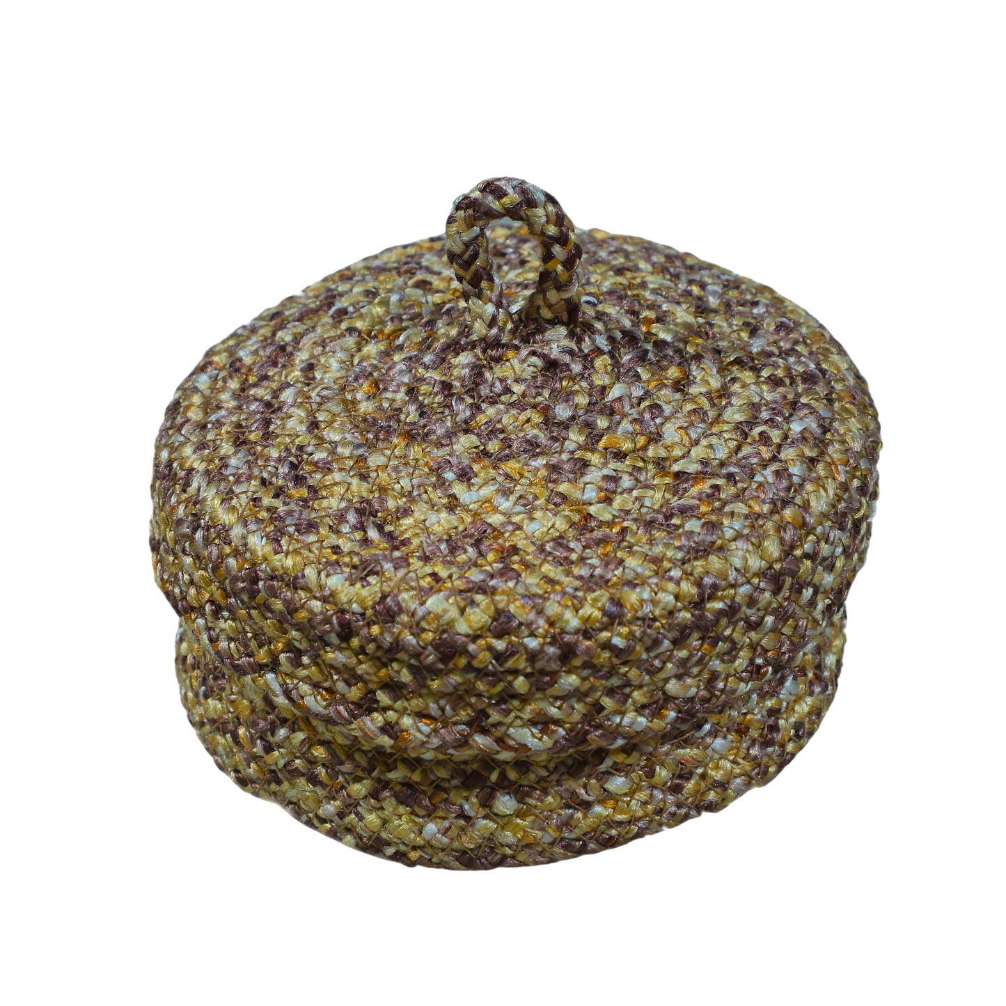 Coaster set with Lid Basket - Brown