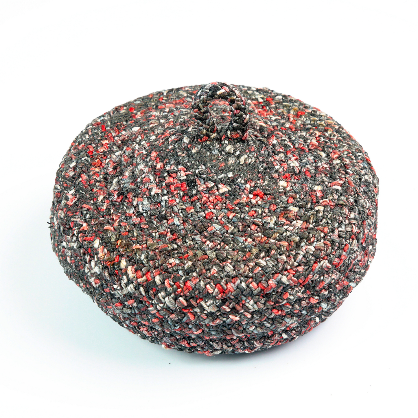 Coaster Set with Lid Basket - CHARCOAL GREY
