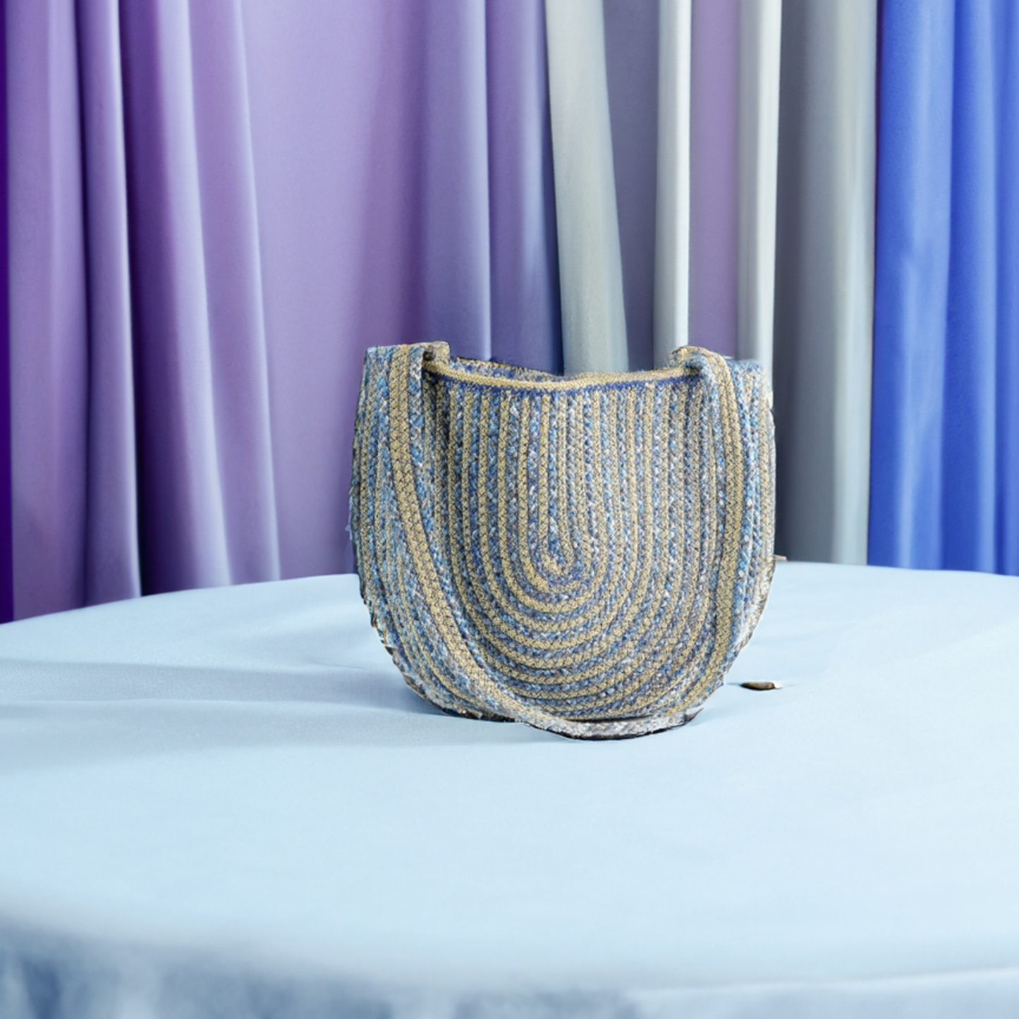 Golden & Blue Sling Bag: Effortless Radiance for Everyday Style