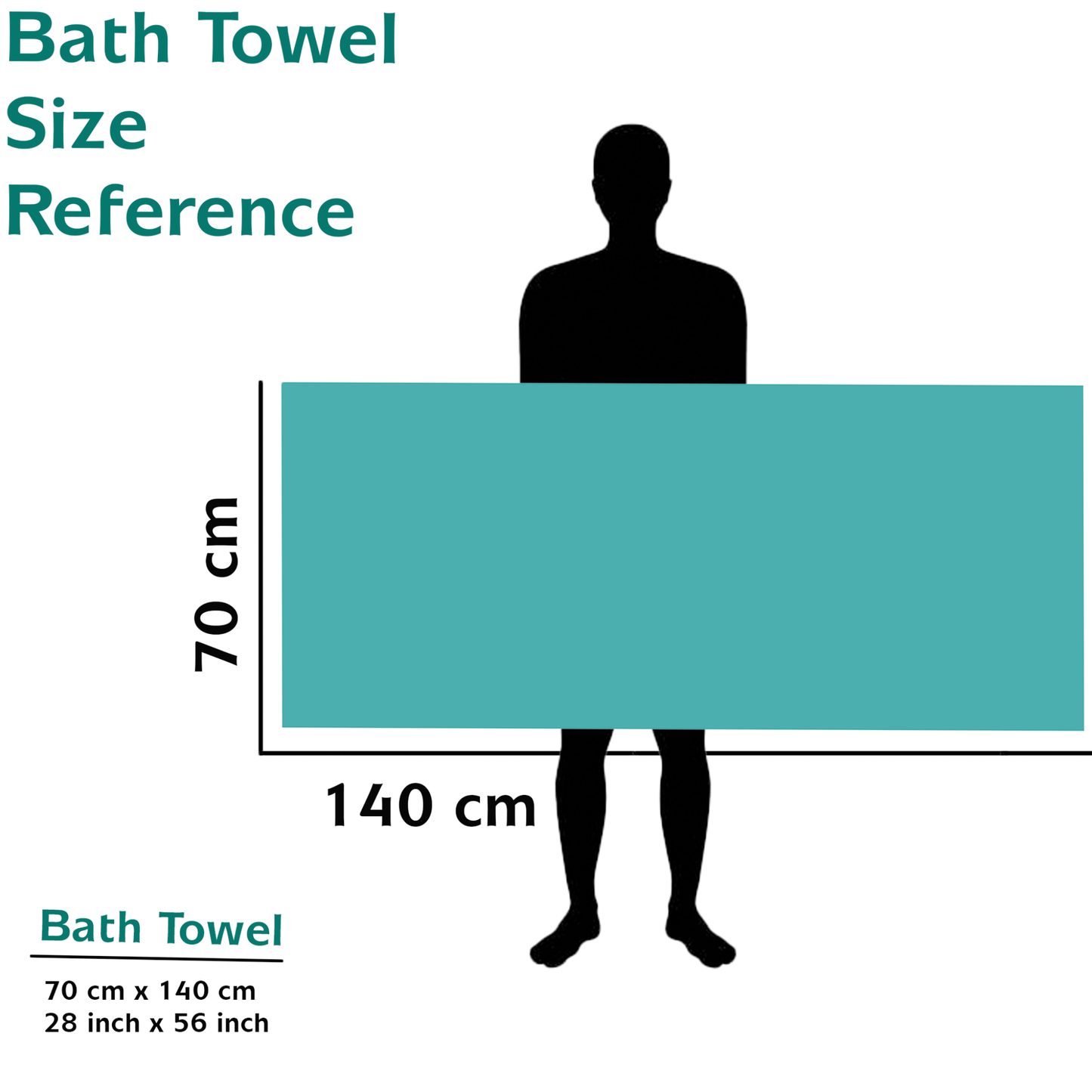 Bath Towel - Ideal for Bath, Beach, and Sports (400 GSM)