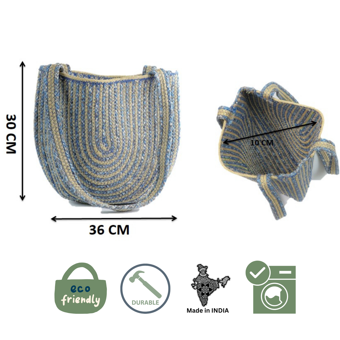 Golden & Blue Sling Bag: Effortless Radiance for Everyday Style
