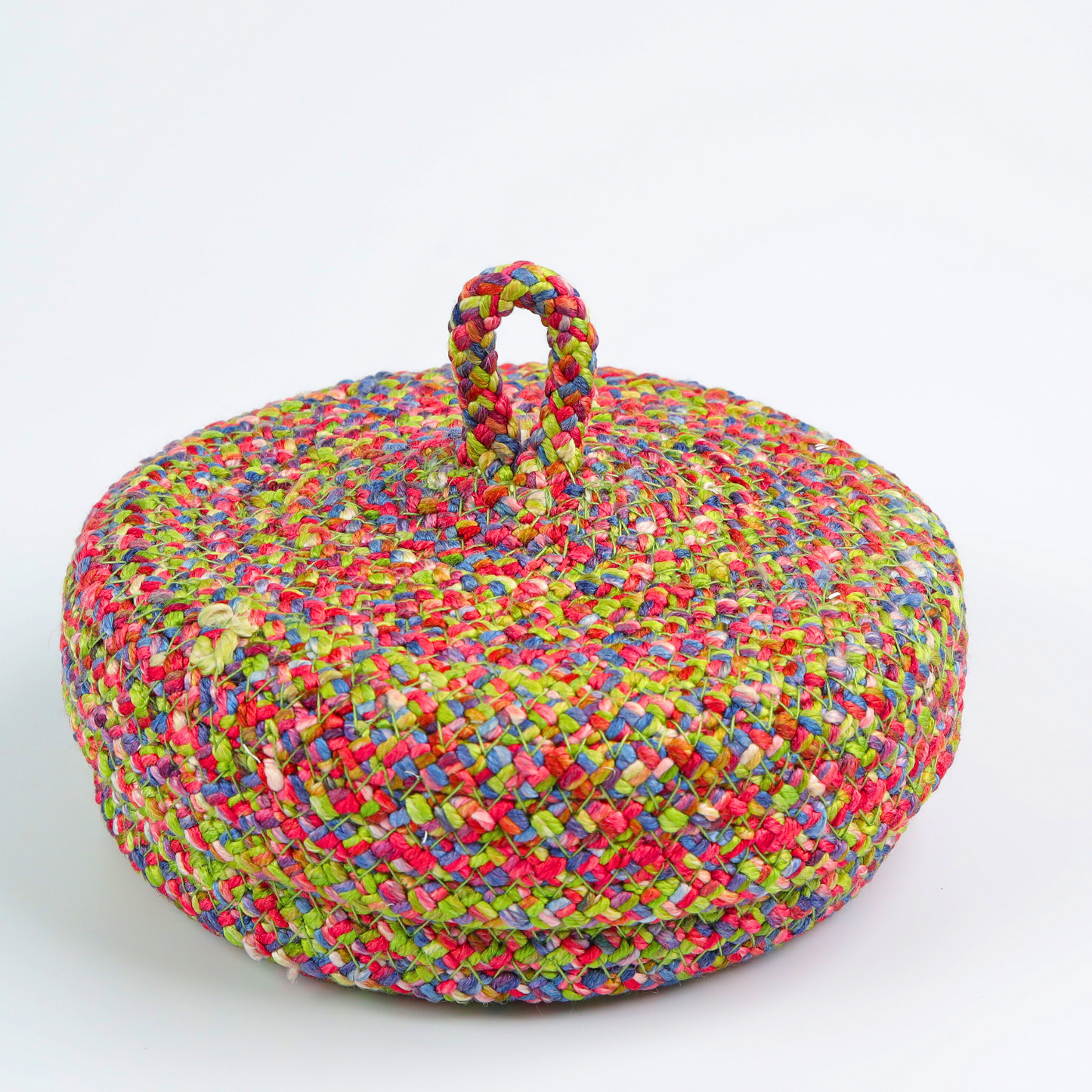 Coaster Set with Lid Basket - Rainbow Medle
