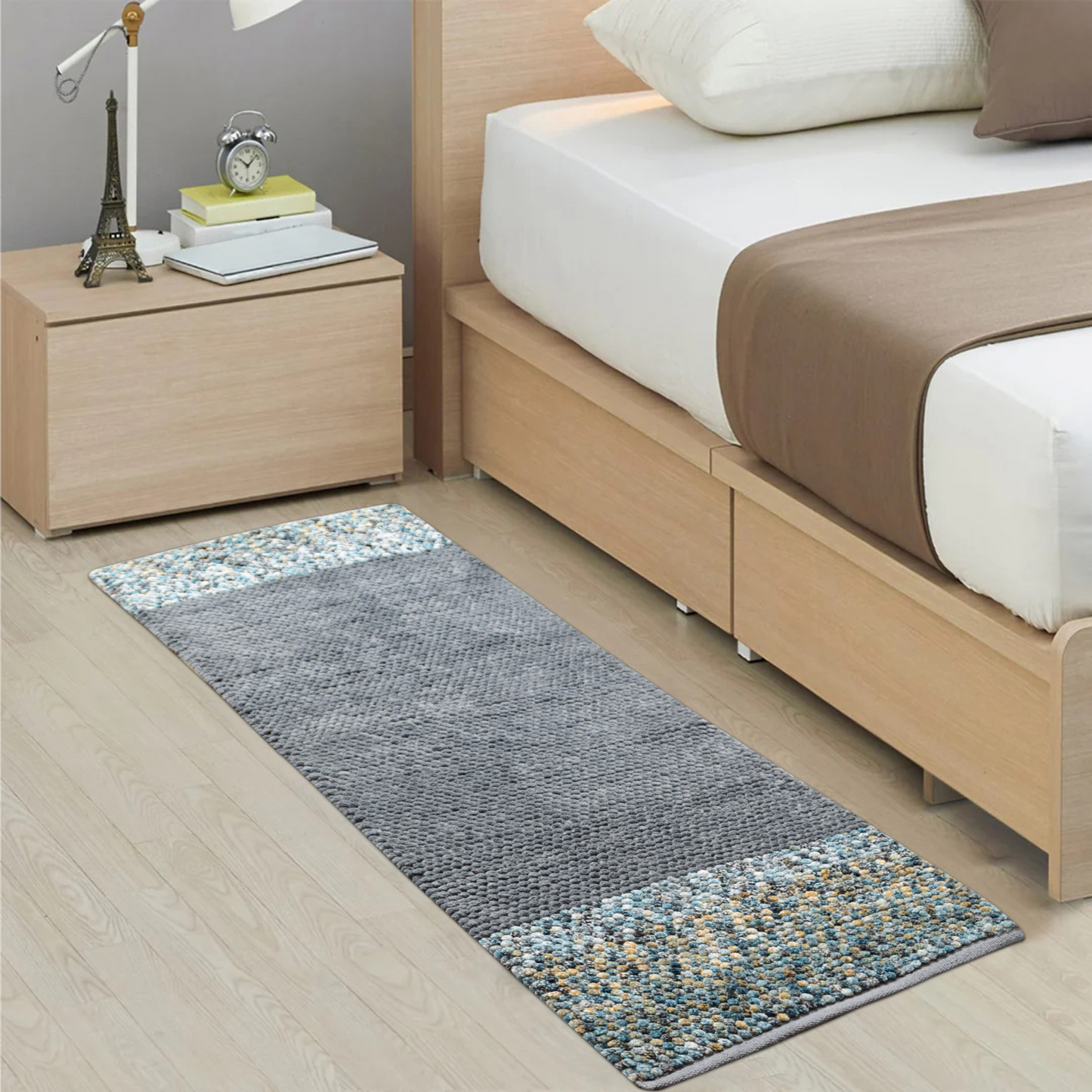Light Grey - Premium Chenille Runner Mat – Soft, Durable & Washable