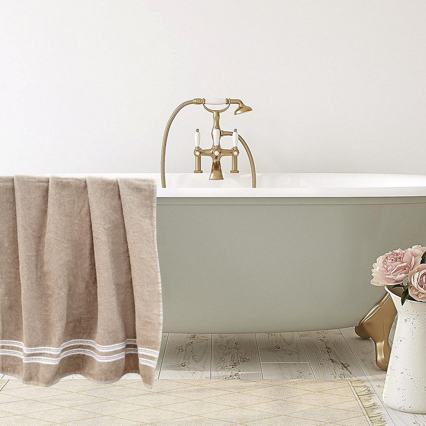 Bath Towel - Ideal for Bath, Beach, and Sports (400 GSM)