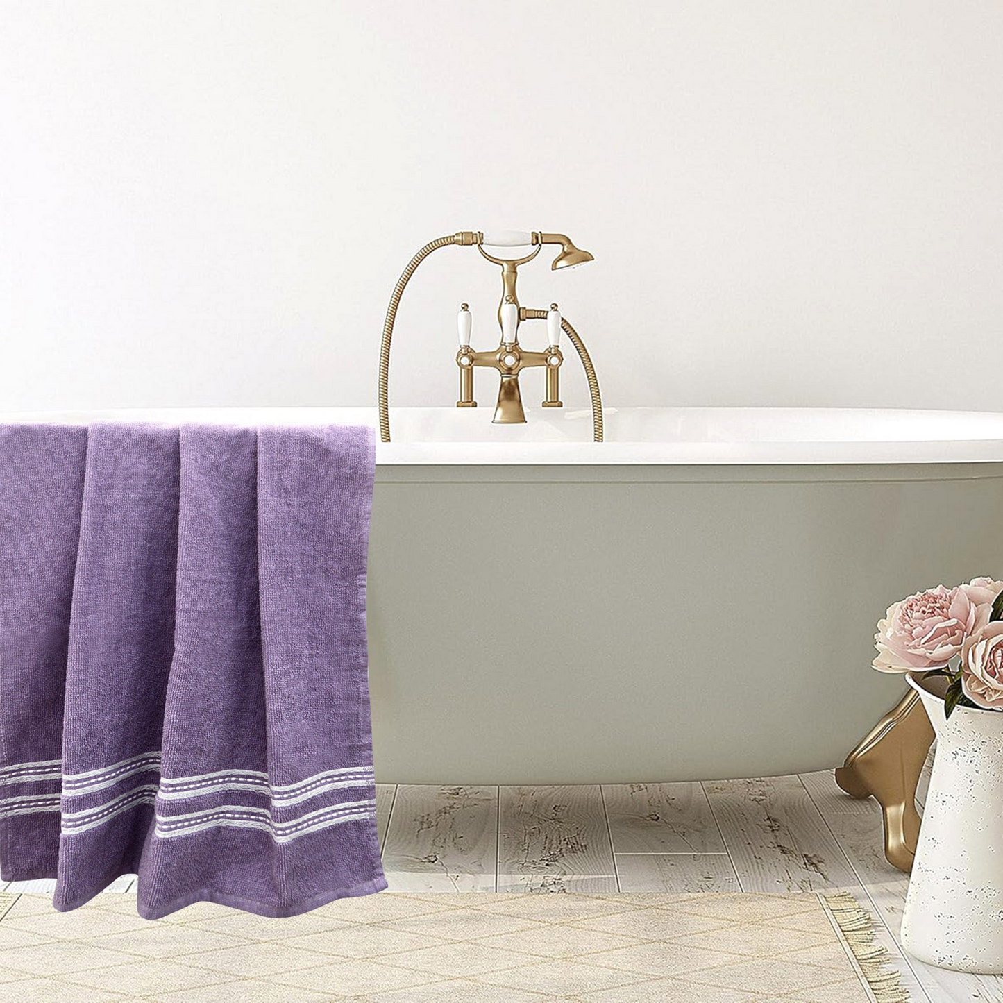 Bath Towel - Ideal for Bath, Beach, and Sports (400 GSM)
