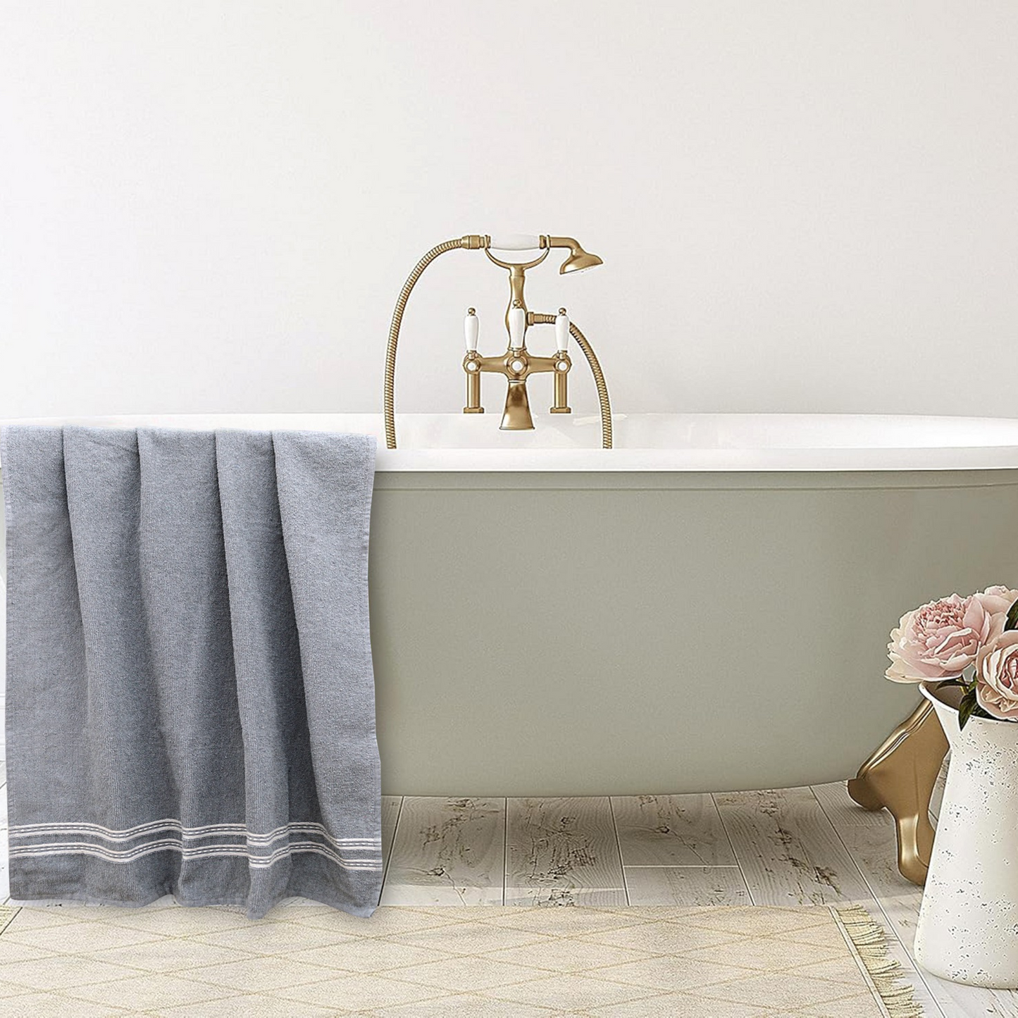 Bath Towel - Ideal for Bath, Beach, and Sports (400 GSM)