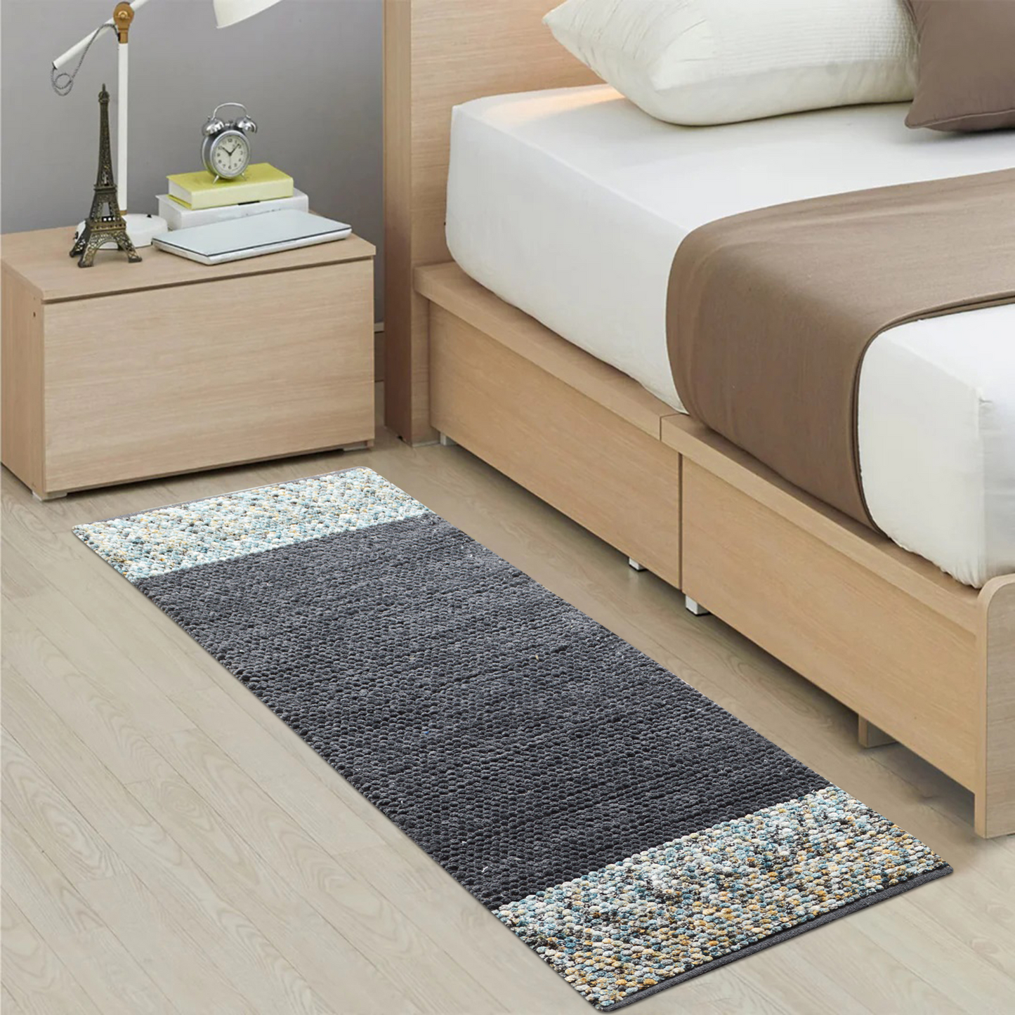 Grey - Premium Chenille Runner Mat – Soft, Durable & Washable