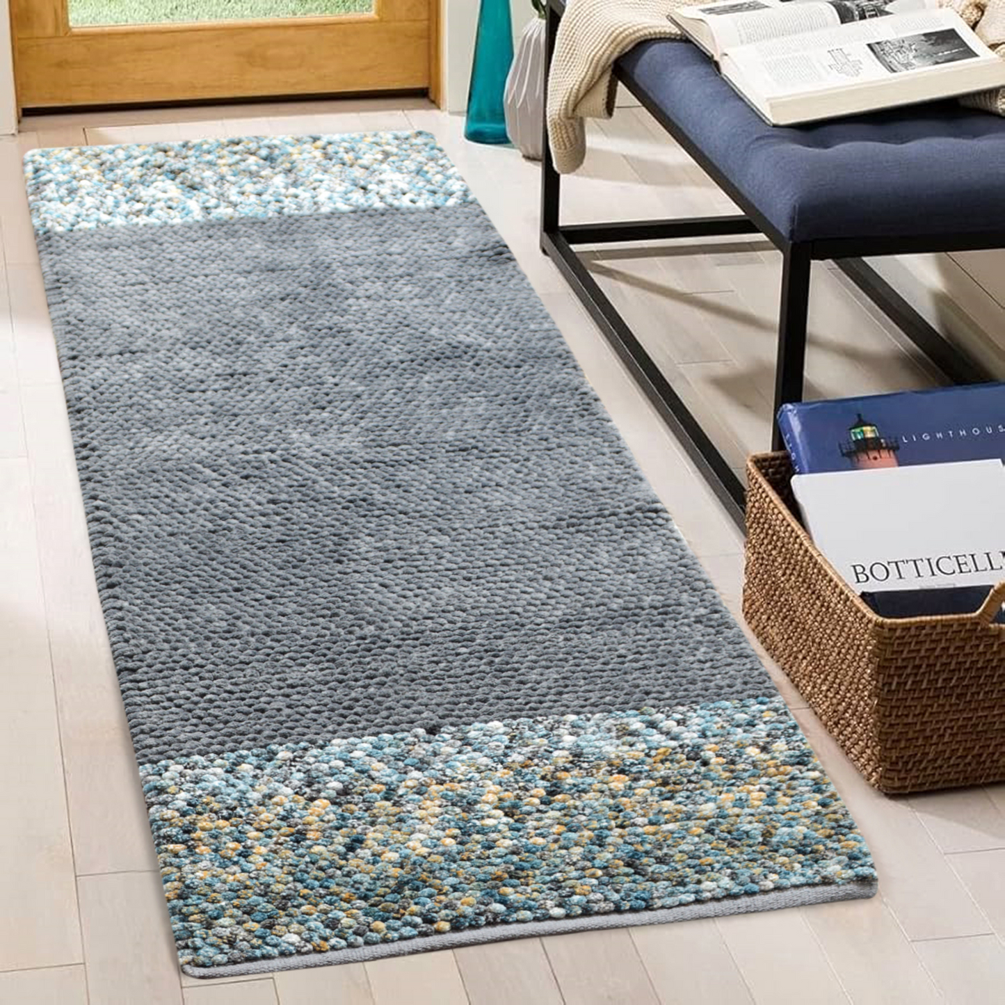 Light Grey - Premium Chenille Runner Mat – Soft, Durable & Washable