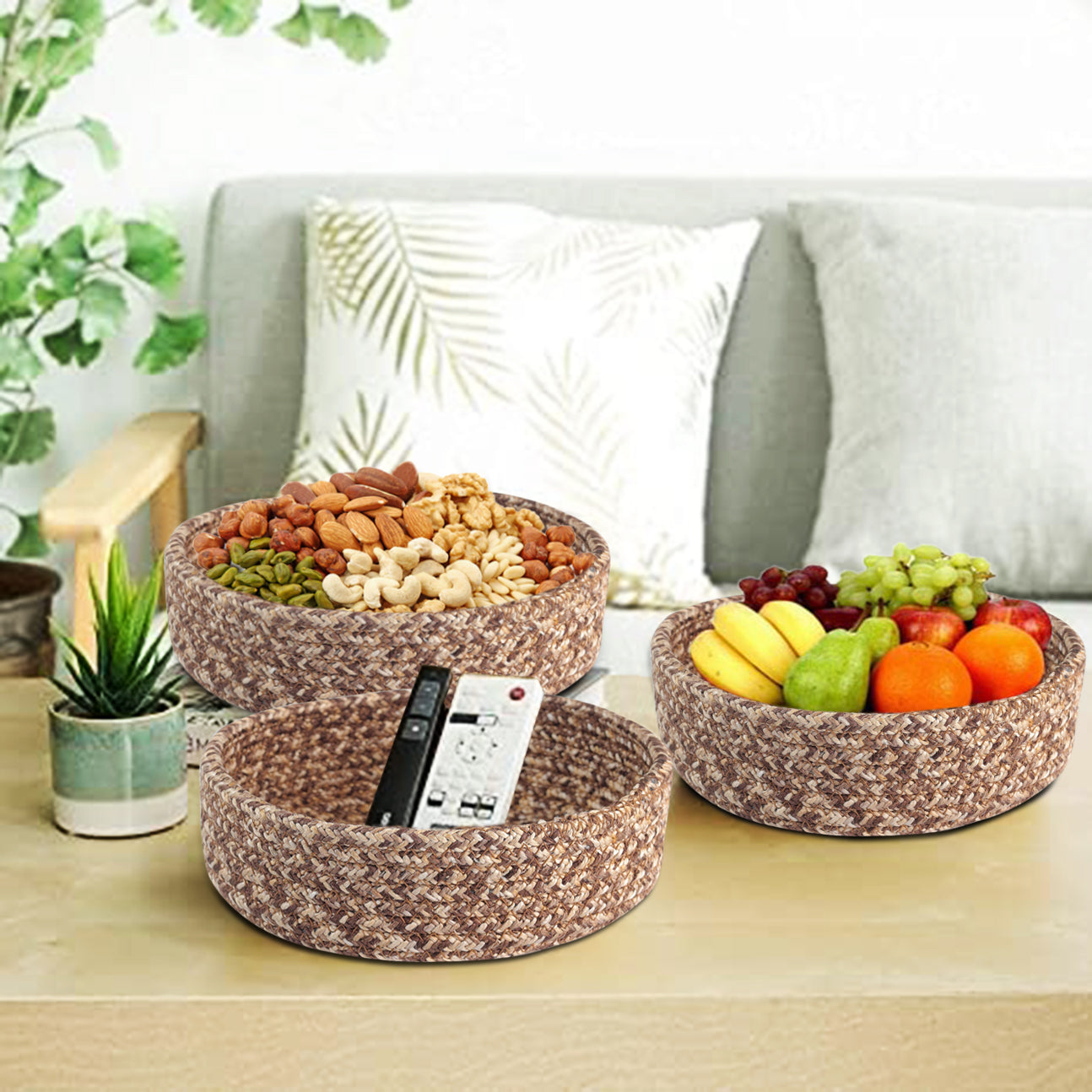 Brown Organizer- Set of 3