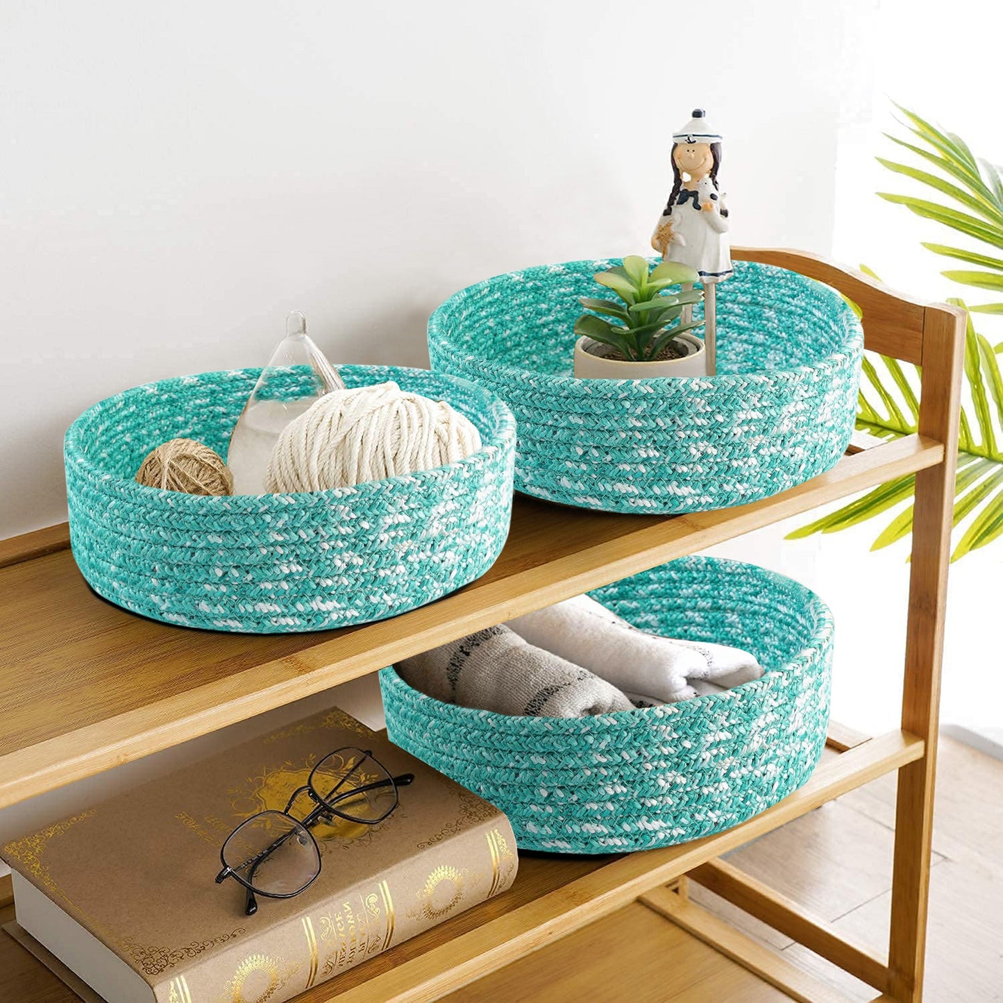 Teal Organizer- Set of 3