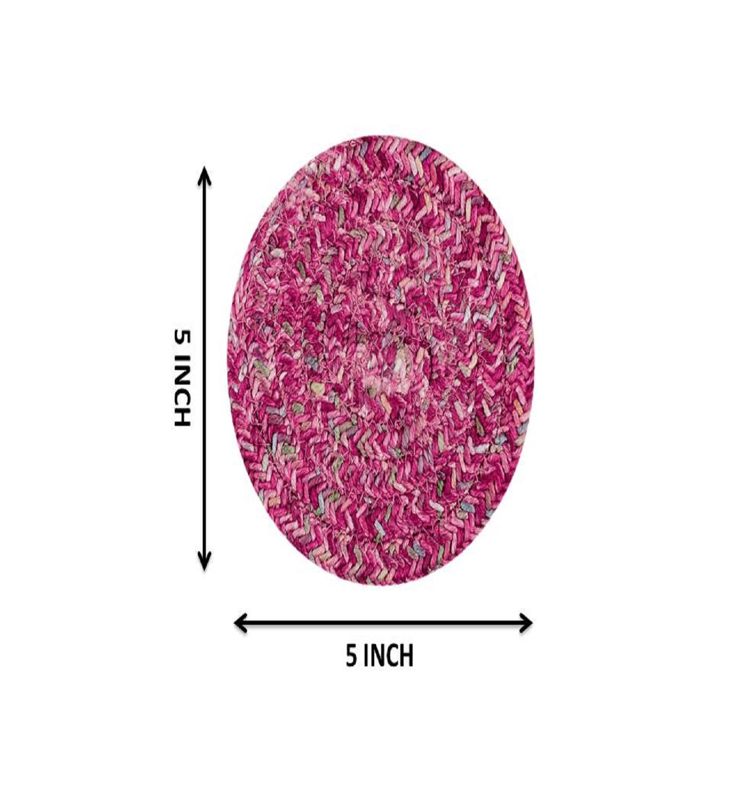 Coasters- RED PINK (PACK OF 4)
