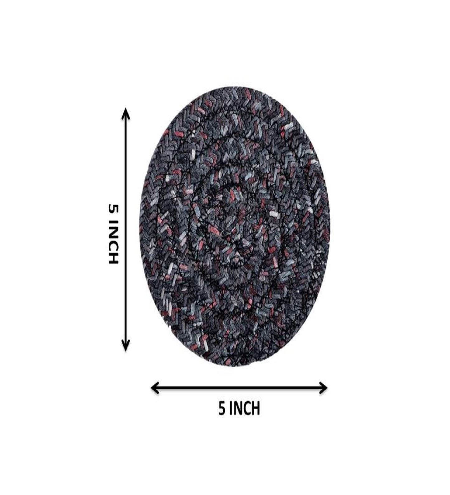 Coaster- CHARCOAL GREY (PACK OF 4)