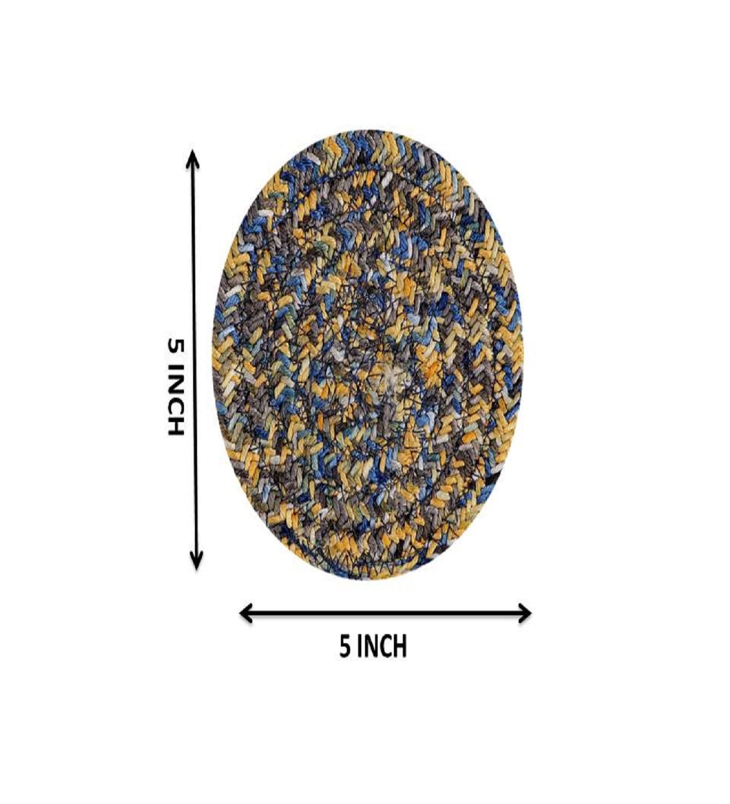 Coaster- YELLOW BLUE (PACK OF 4)