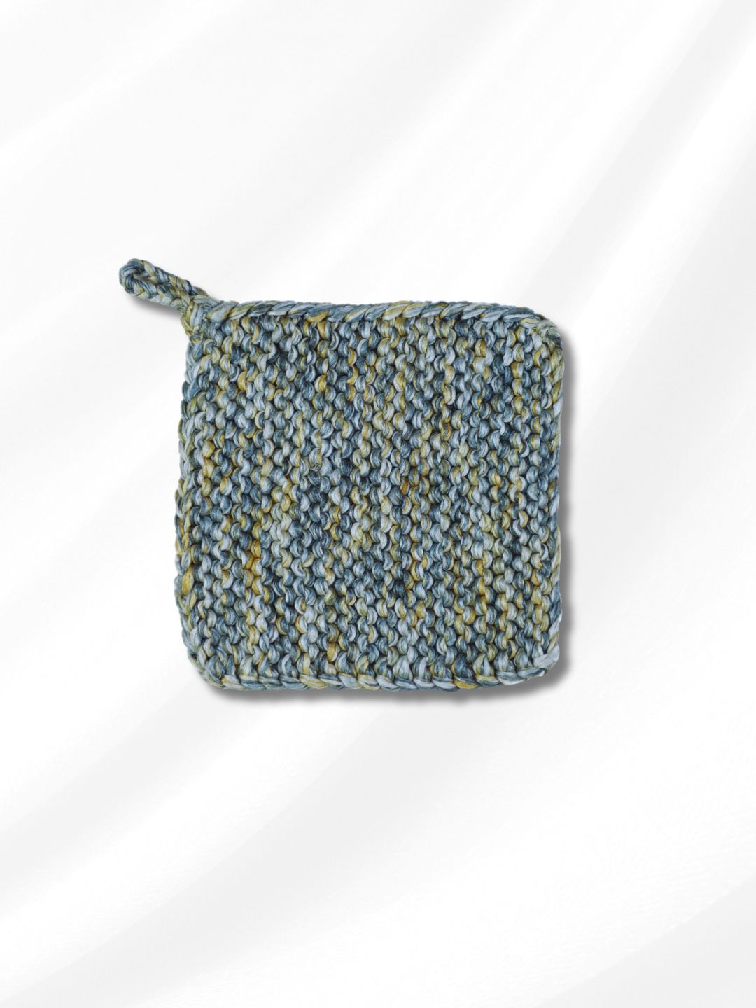 Heat-Proof & Eye-Catching: Knitted Pot Holder( PACK OF 2)