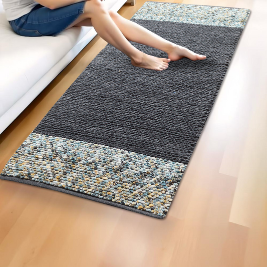 Grey - Premium Chenille Runner Mat – Soft, Durable & Washable