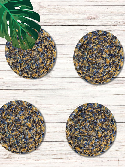 (Pack of 6) Coaster- YELLOW BLUE