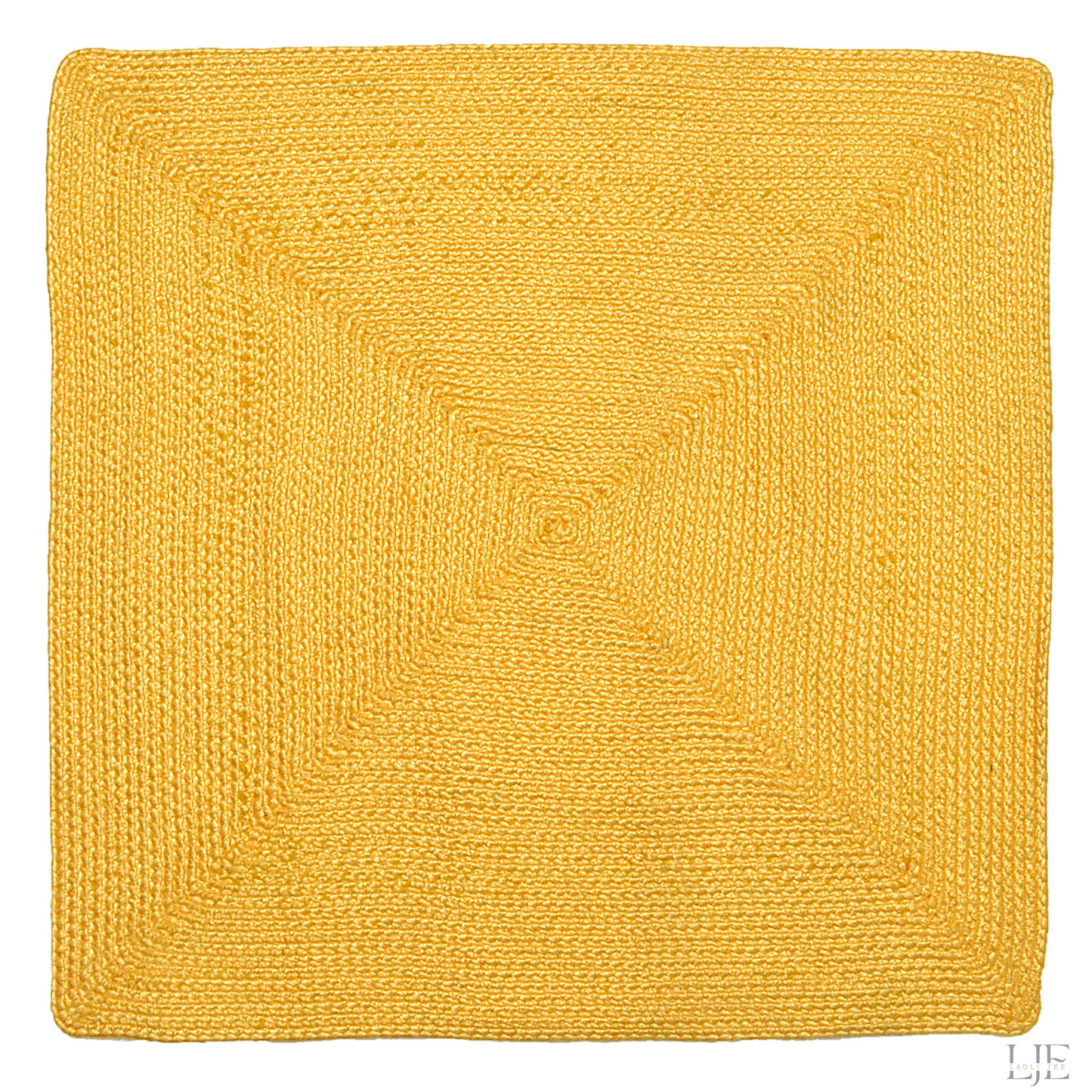 Handwoven Yellow Pooja Aasan