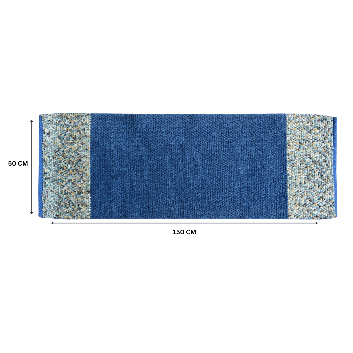 Blue - Premium Chenille Runner Mat – Soft, Durable & Washable