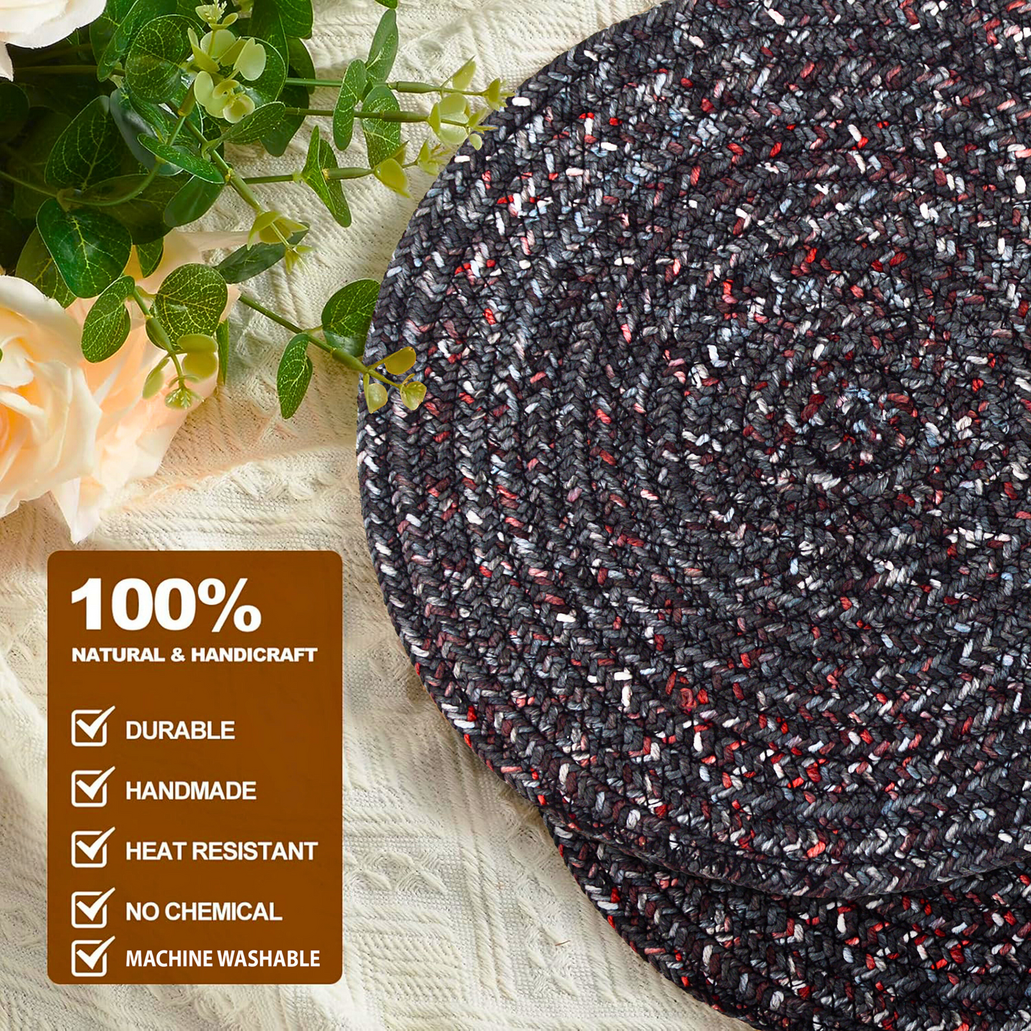 Charcoal Grey Placemats