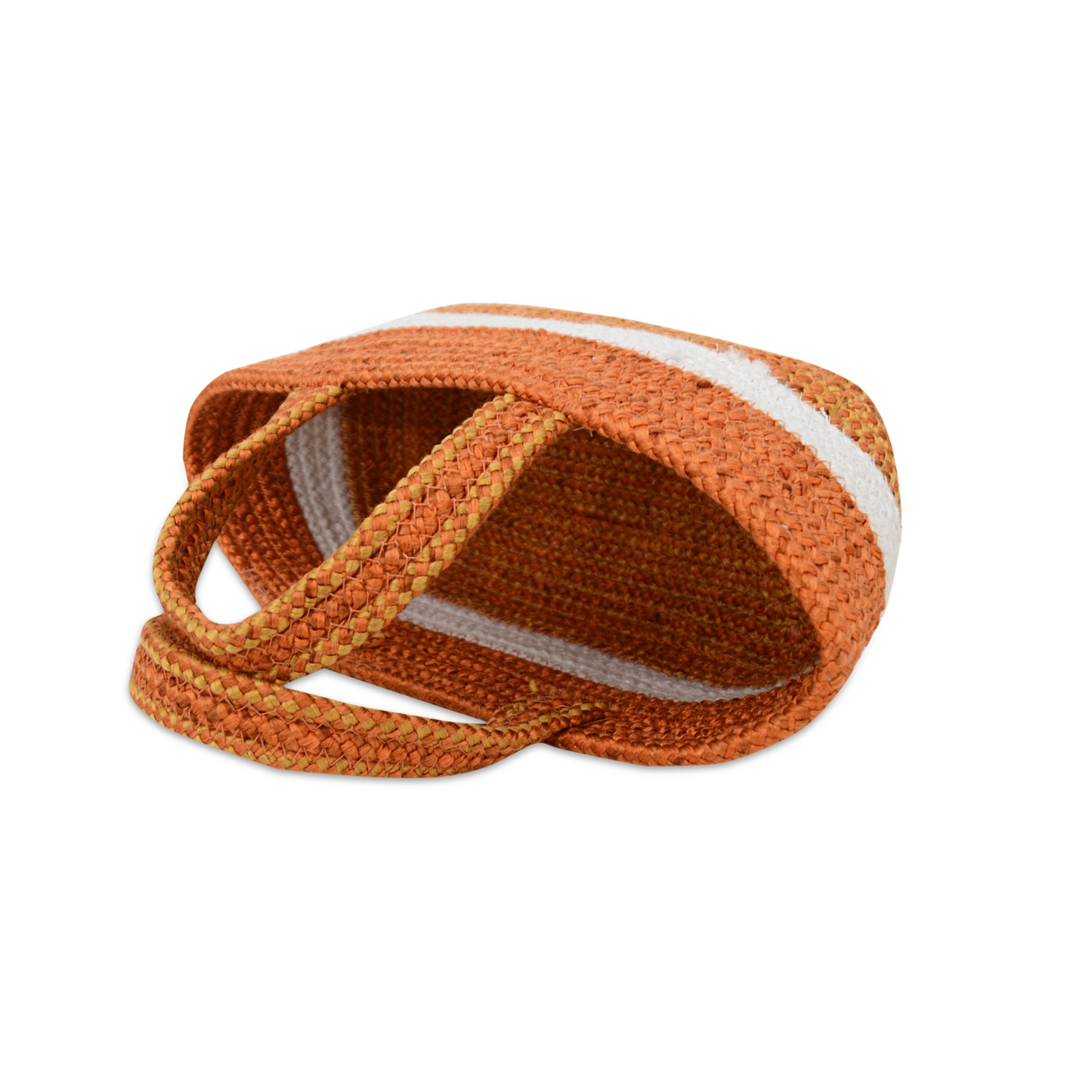 Handwoven Basket - Rust Orange