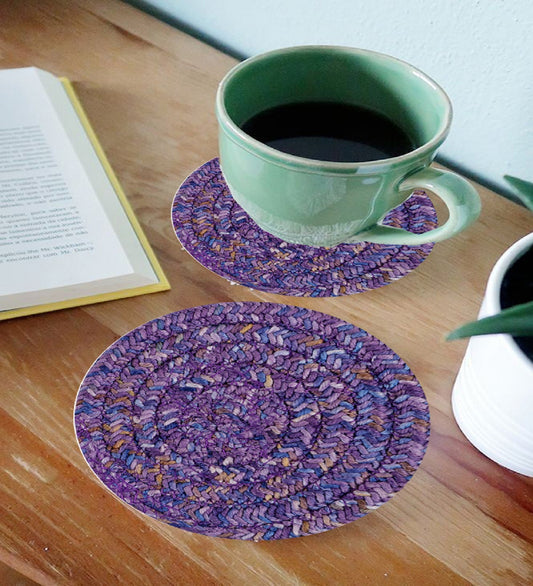 (Pack of 6) Coaster- PURPLE