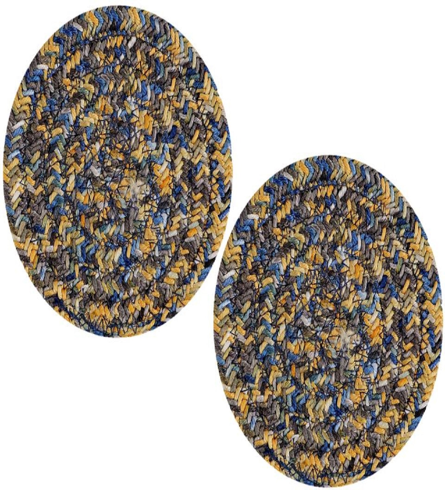 (Pack of 6) Coaster- YELLOW BLUE