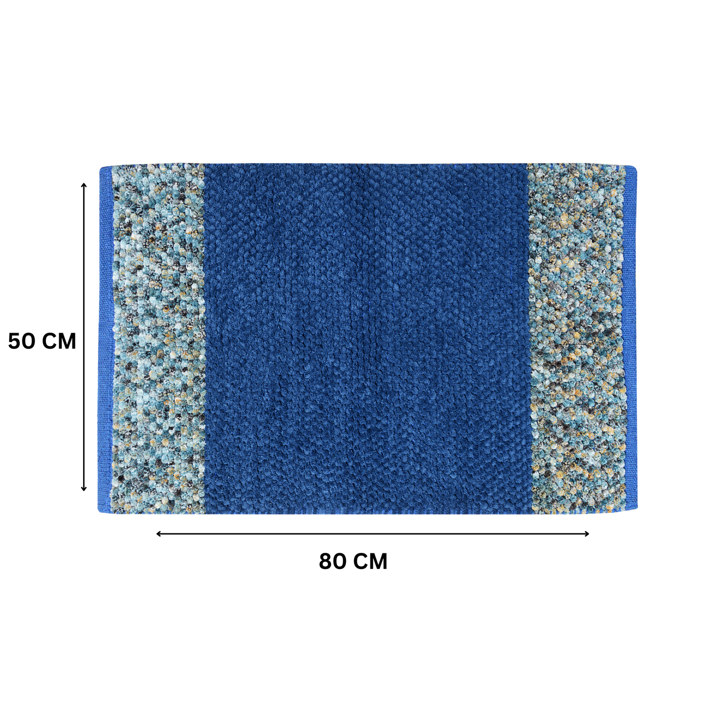 Blue - Super Soft Chenille Mat | Floor Rug
