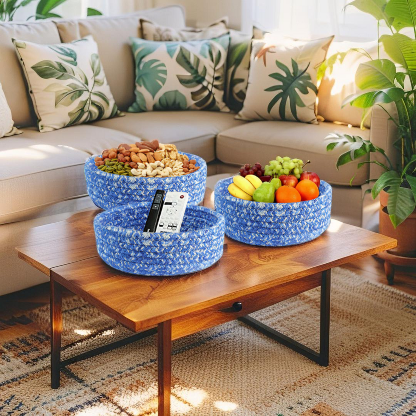 Handicrafted storage Basket wit lid,bambo basket, Handmade storage basket - bliue- Home All, Buy Handcrafted Storage Basket Online In India,Storage Basket Handmade Storage Basket Woven,Buy Multi Home Essentials for Home & Kitchen by Habere,Rustic - Storage Baskets / Boxes, Baskets & Bins,Handcrafted Wicker Woven Basket with Handle | Fruit Basket | Table Top Planter | Flower Basket | Hamper Basket | Pooja Basket | SET OF 3 (small),Handmade Storage Baskets For Every Room,Handwoven African Taya Storage Baske

