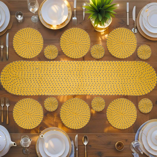Modern Yellow Runner Set