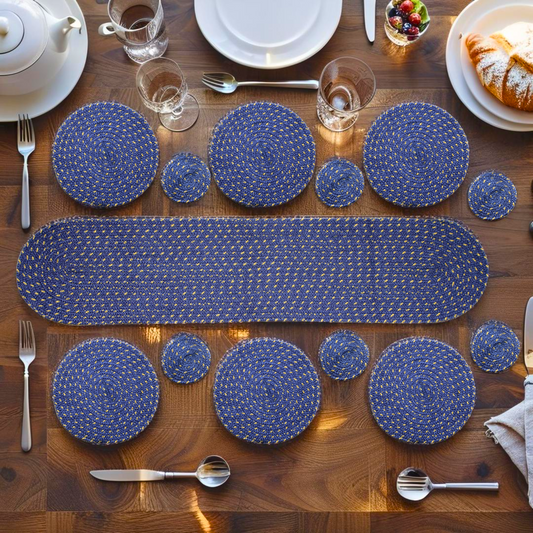 Modern Blue Runner Set