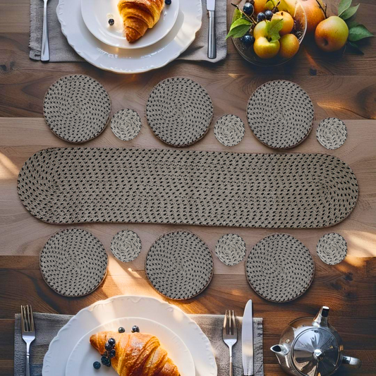 Modern Black Runner Set